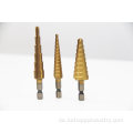 3pcs Drill Bit Titaniumnitrid beschichtet